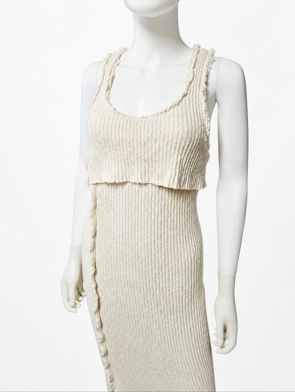 PRFCT NMBR | Knit Midi Dress in Creme ~ Size Small - Picture 2 of 8